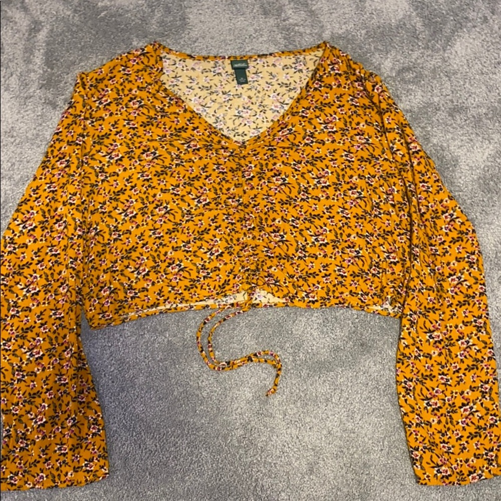 Long sleeve floral shirt